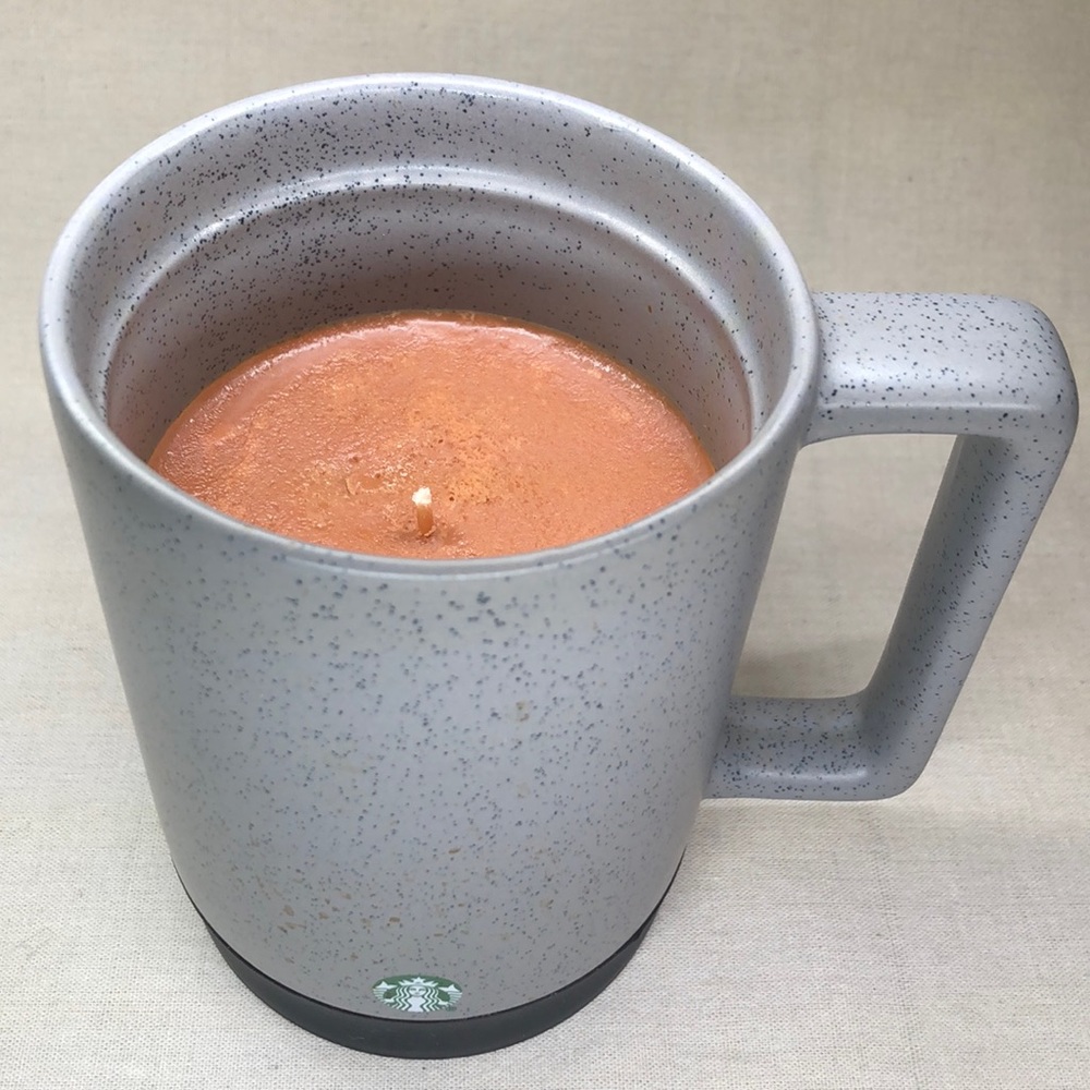 Handmade Starbucks Mug Wisteria Plumeria Soy Candle